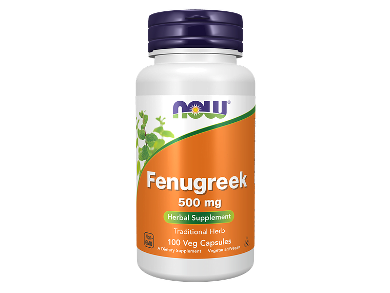 Fenugreek (Feno grego) 500 mg Veg 100 Cápsulas Now 1