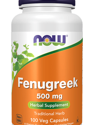 Fenugreek (Feno grego) 500 mg Veg 100 Cápsulas Now