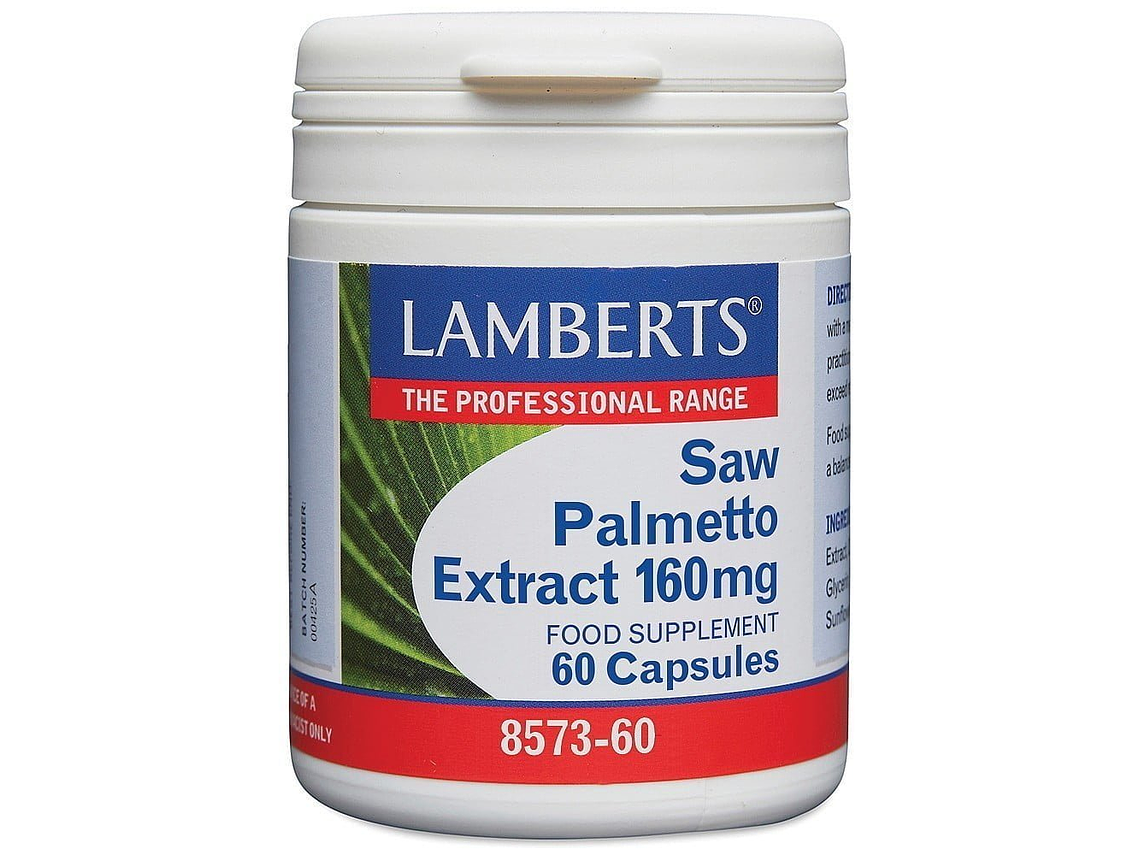 Saw Palmetto Extract 160mg 60 Cápsulas Lamberts 1