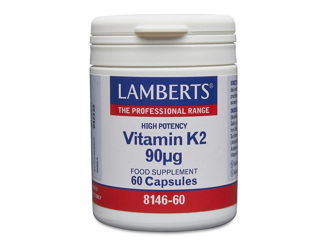 Vitamina K2 90µg 60 Cápsulas Lamberts 1