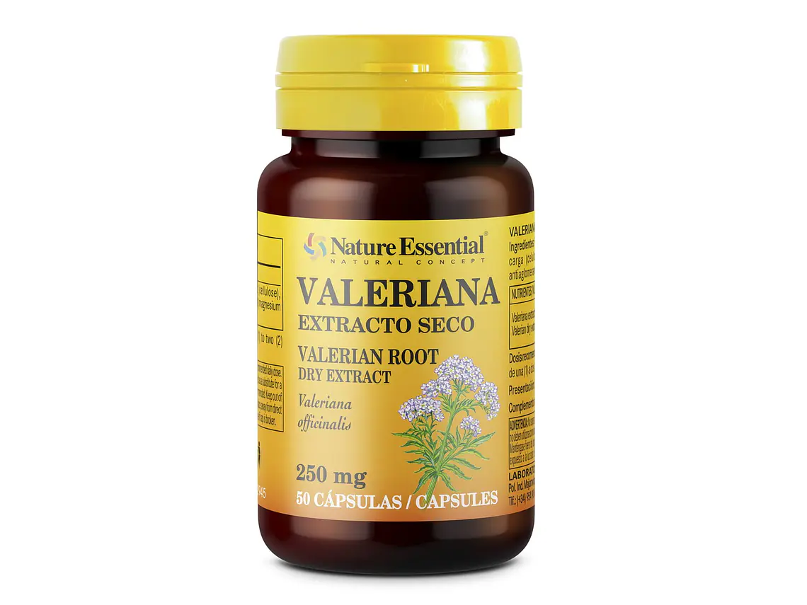 Valeriana 250 Mg 50 cápsulas Nature Essential 1