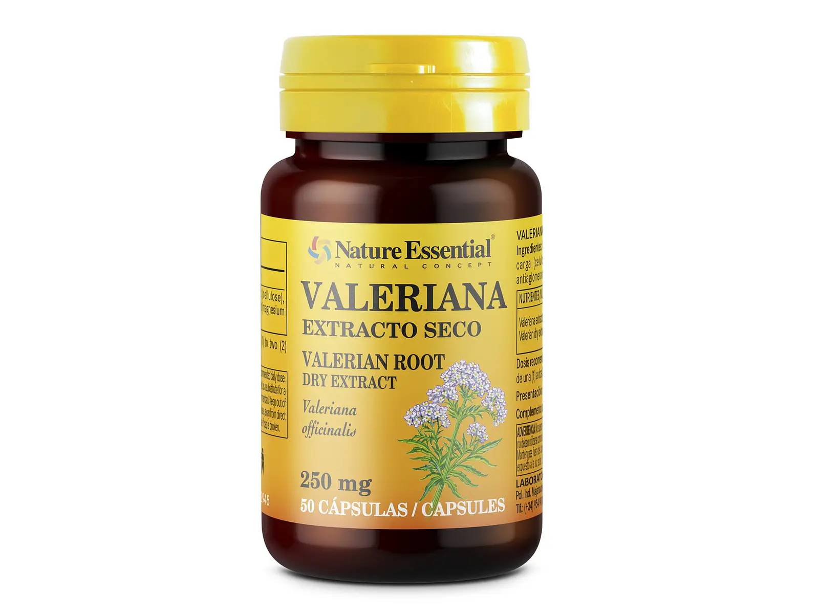 Valeriana 250 Mg 50 cápsulas Nature Essential 1