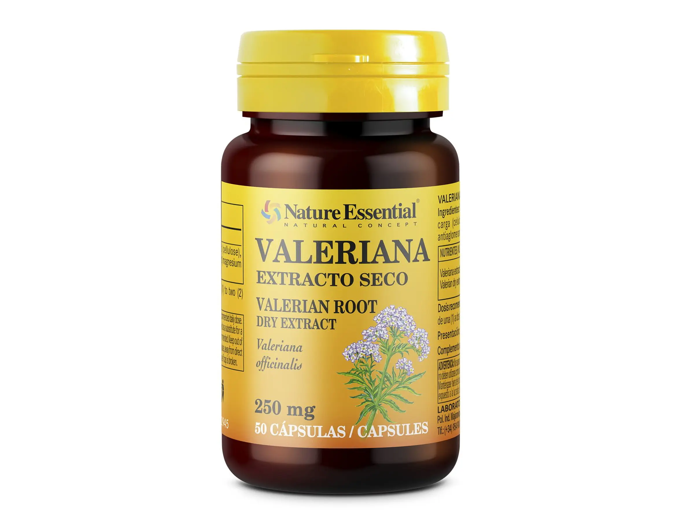 Valeriana 250 Mg 50 cápsulas Nature Essential 1