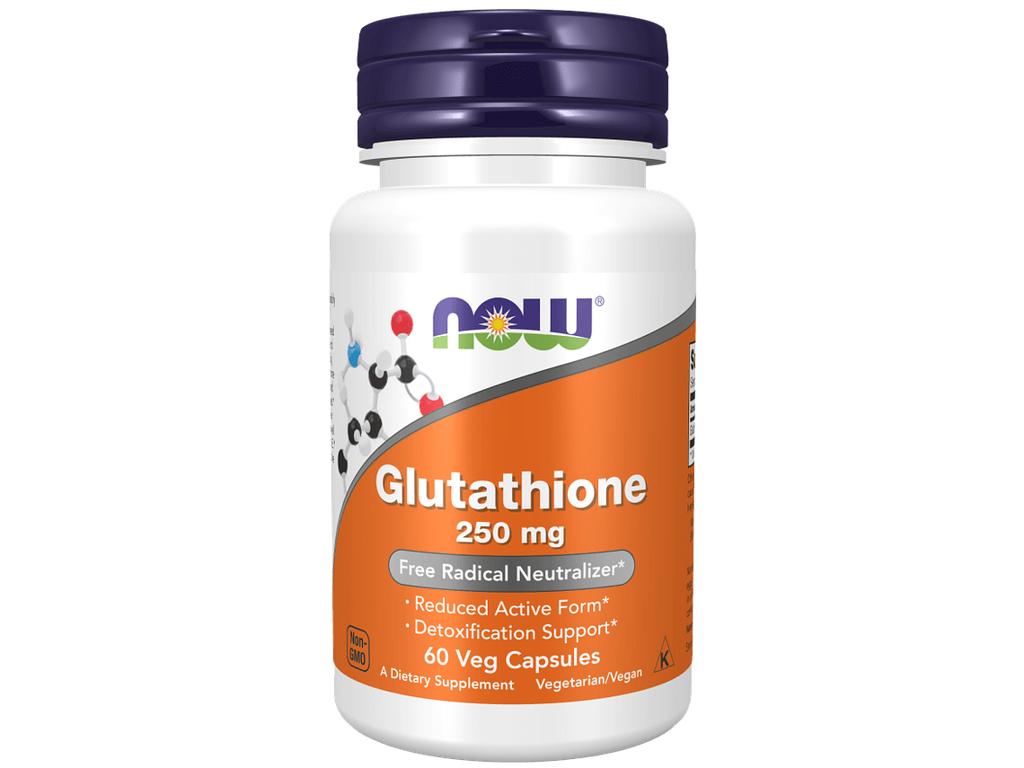 Glutathione 250 mg 60 Veg Capsules Now 1