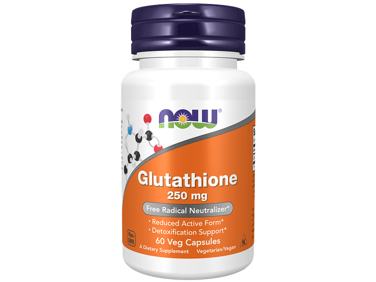Glutathione 250 mg 60 Veg Capsules Now 1