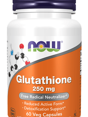 Glutathione 250 mg 60 Veg Capsules Now