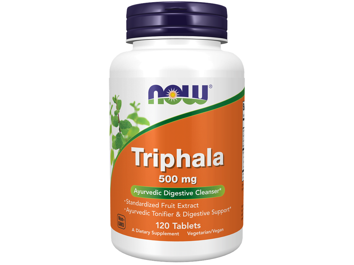 Triphala 500 mg 120 Comprimidos Now 1