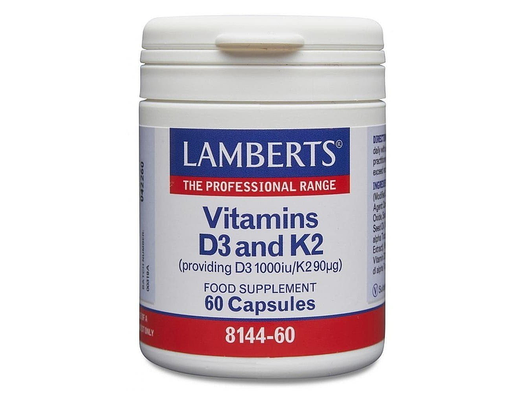 Vitamina D3+K2 60 Cápsulas Lamberts 1