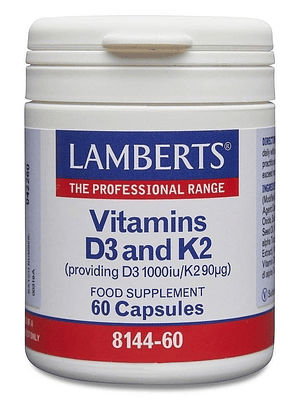 Vitamina D3+K2 60 Cápsulas Lamberts