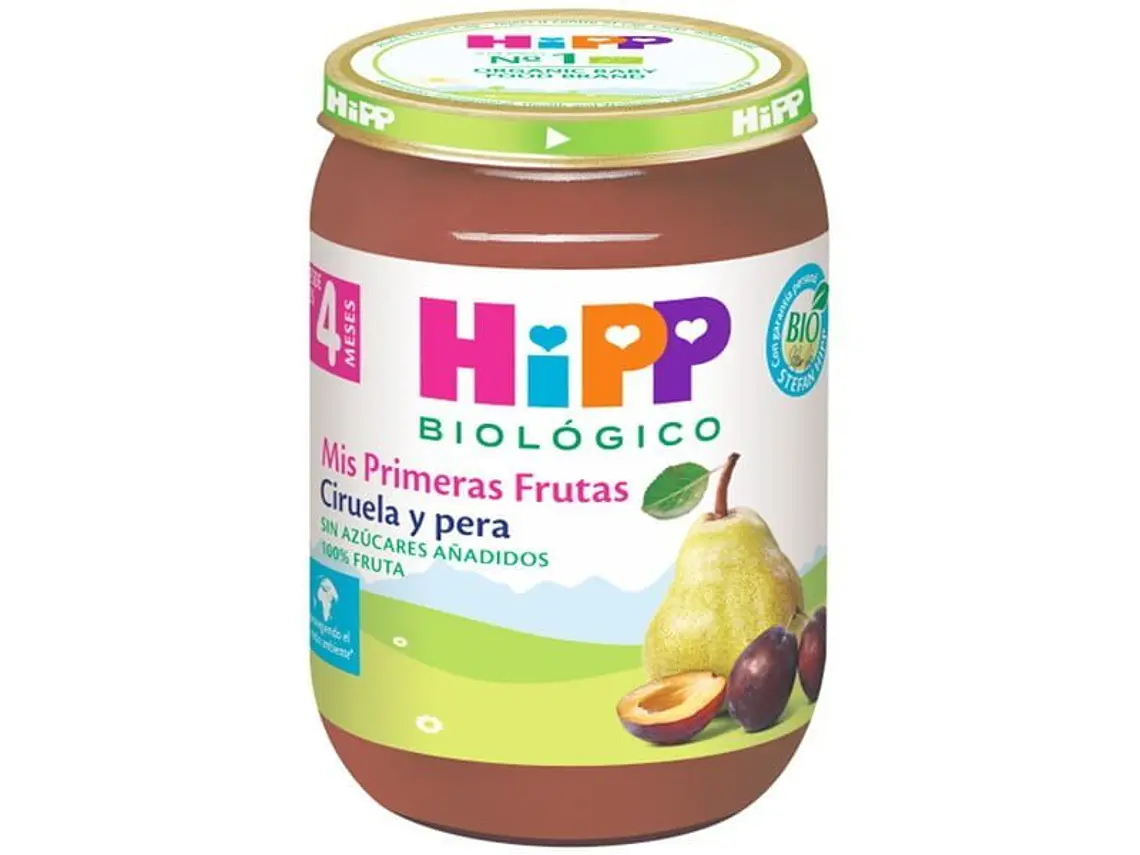 Puré De Ameixa E Pêra Bio 190 G Hipp 1