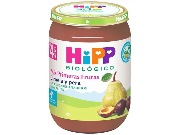 Puré De Ameixa E Pêra Bio 190 G Hipp 1