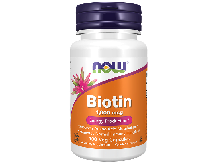 Biotin 1000 mcg 100 Veg Capsules Now 1