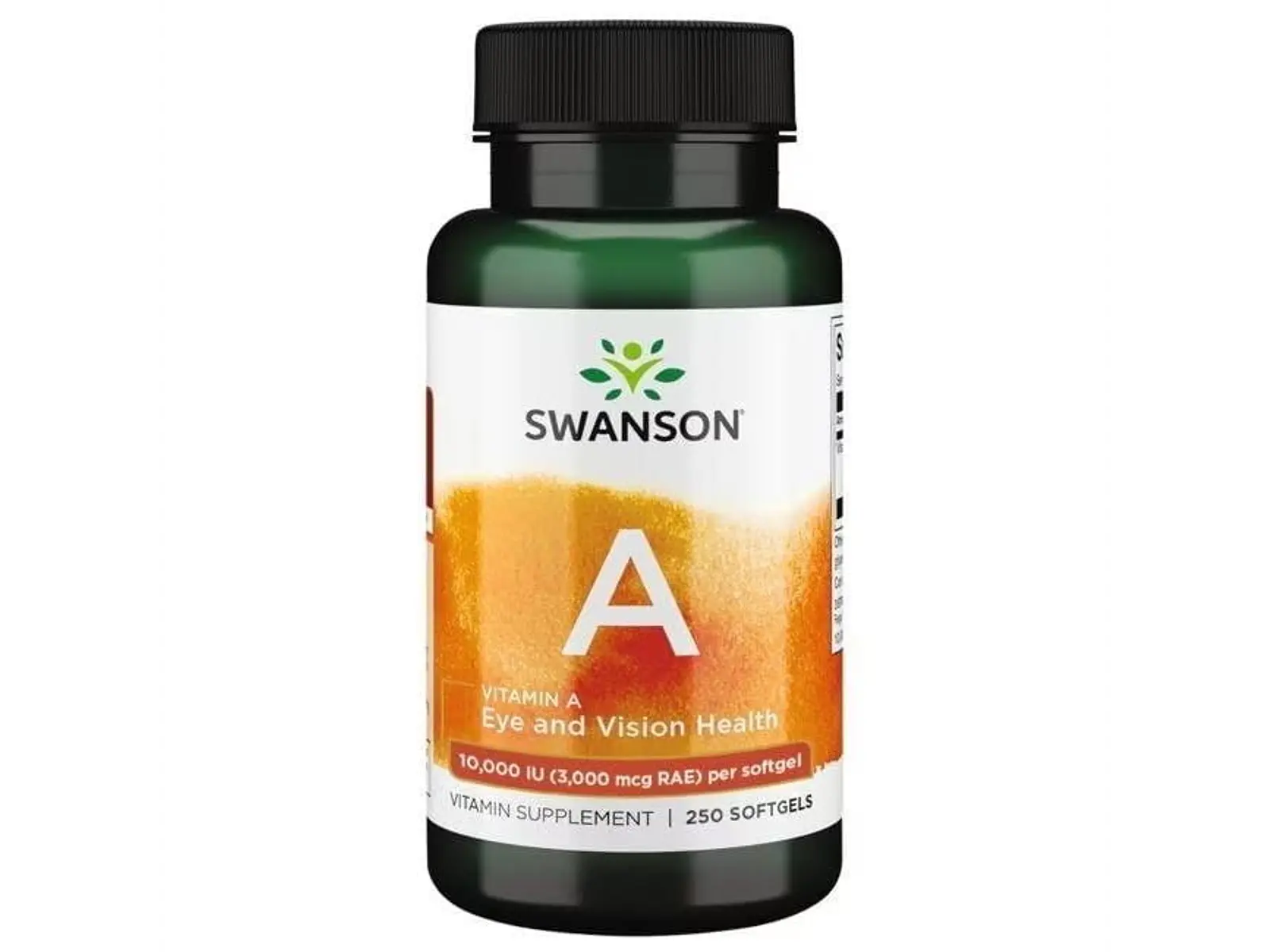 Vitamin A 10000 IU (3000 mcg RAE) 250 Softgels Swanson 1