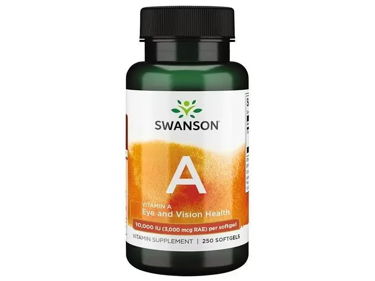 Vitamin A 10000 IU (3000 mcg RAE) 250 Softgels Swanson 1