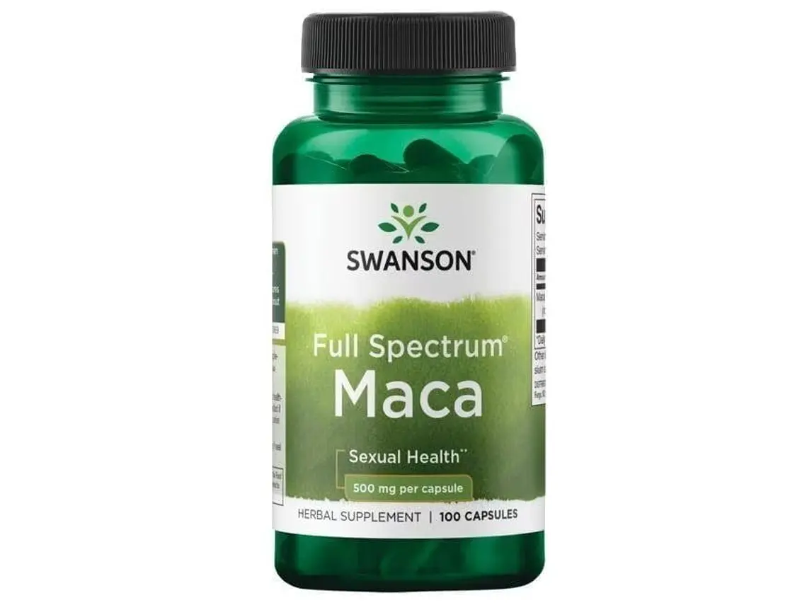Maca 500 Mg (Full Spectrum) 100 Cápsulas Swanson 1