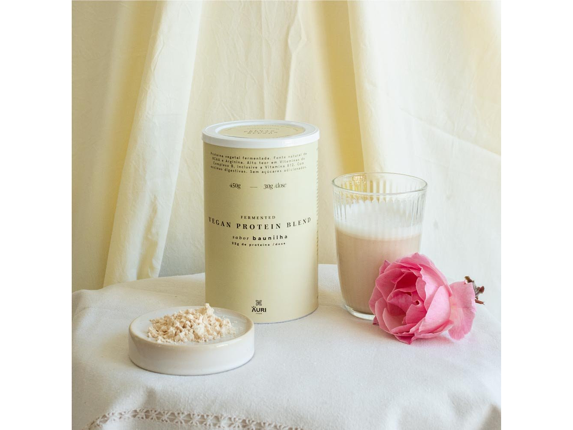 Proteína Vegetal Fermentada e Hidrolisada Vegan Baunilha 450 gr Auri Foods 1