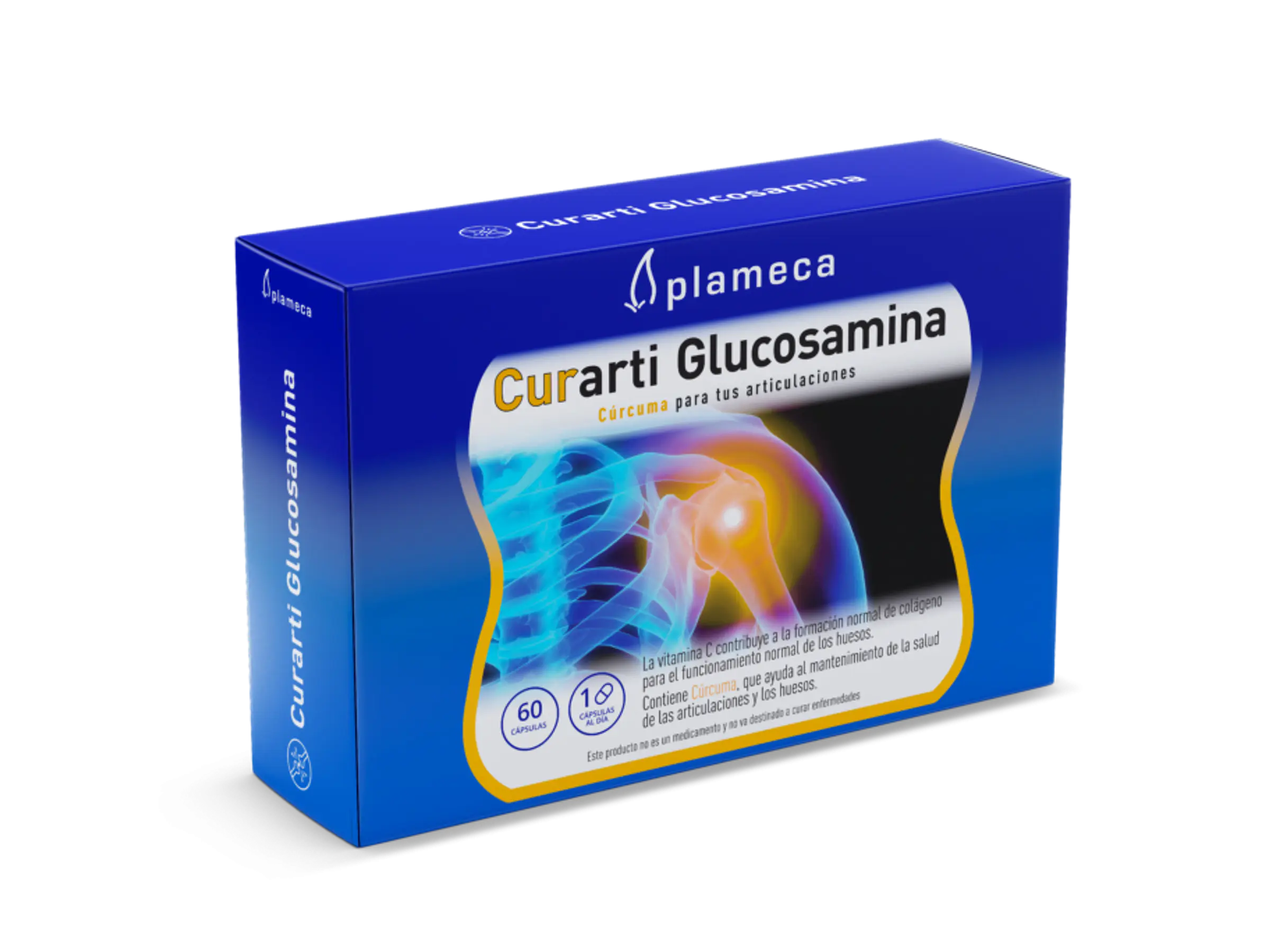 Curarti Glucosamina 60 Cápsulas Plameca 1
