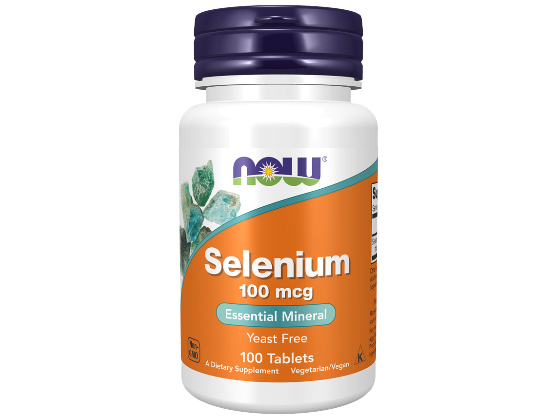 Selenium 100 mcg 100 Comprimidos Now 1