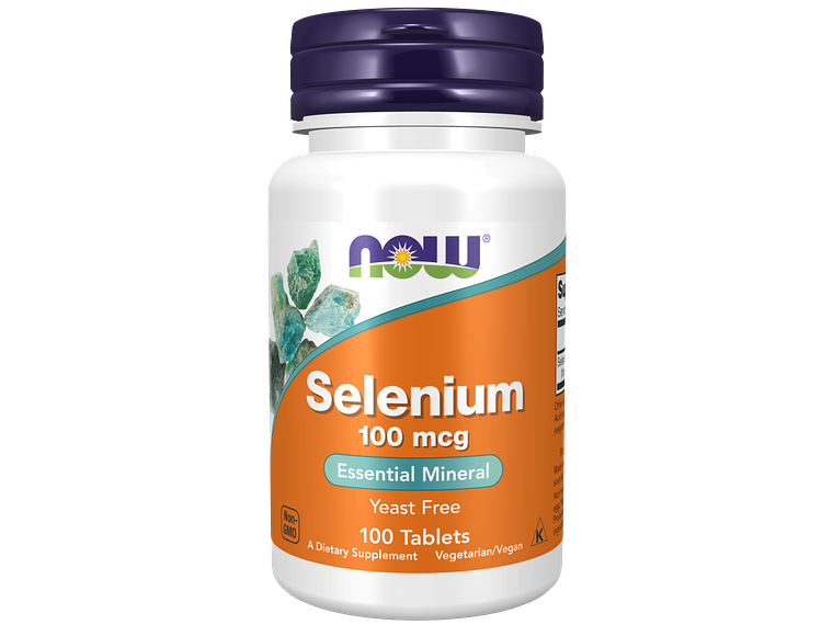Selenium 100 mcg 100 Comprimidos Now 1