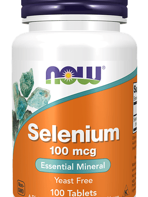 Selenium 100 mcg 100 Comprimidos Now