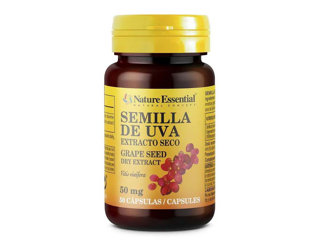 Sementes de Uva 50 mg 50 Cápsulas Nature Essential 1