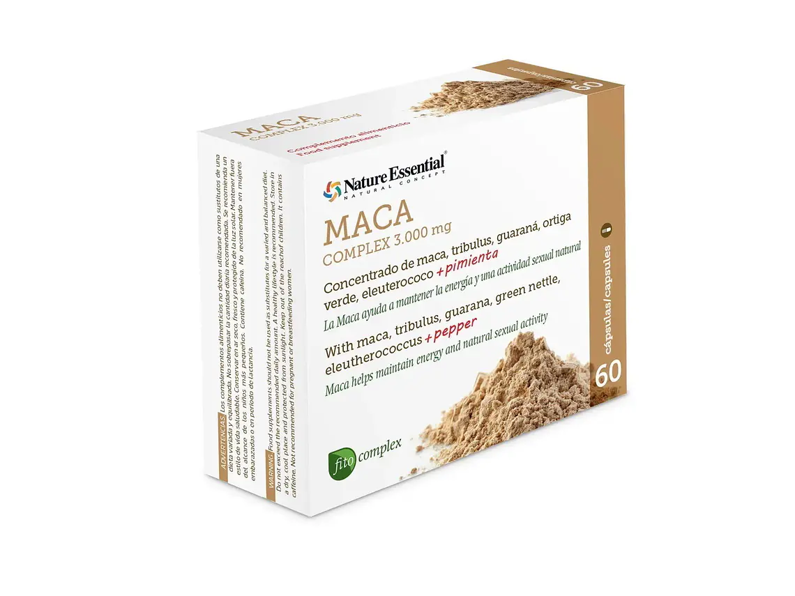 Maca Complex 3000 mg. 60 Cápsulas Nature Essential 1