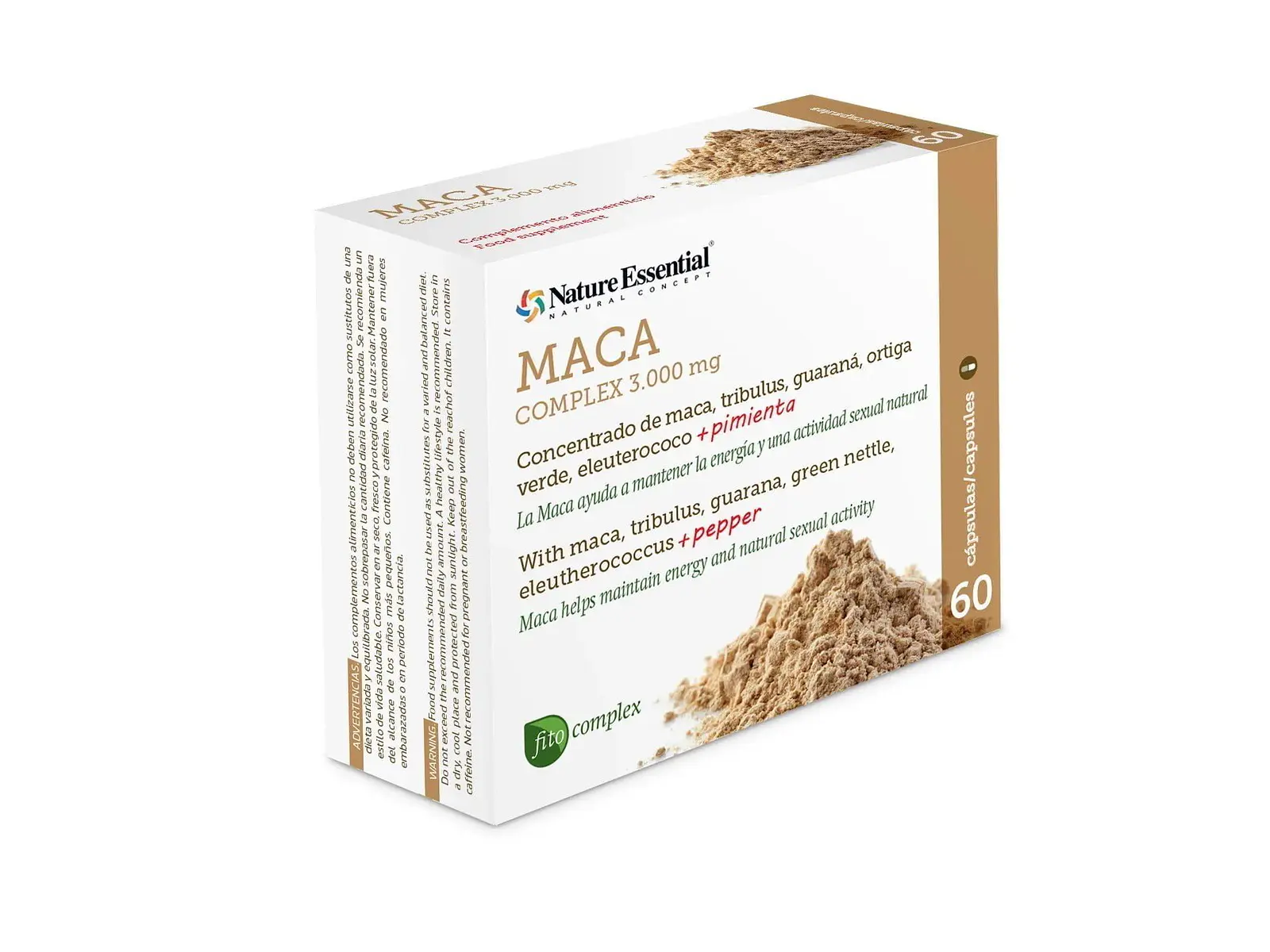 Maca Complex 3000 mg. 60 Cápsulas Nature Essential 1