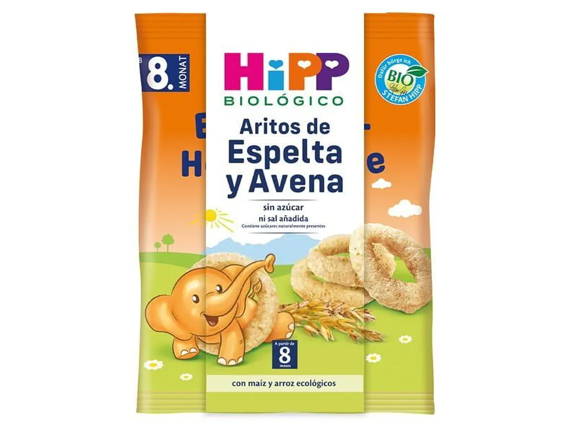 Argolas de Espelta e Aveia Bio 30 G Hipp 1
