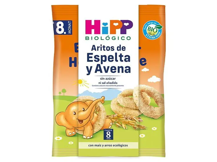 Argolas de Espelta e Aveia Bio 30 G Hipp 1