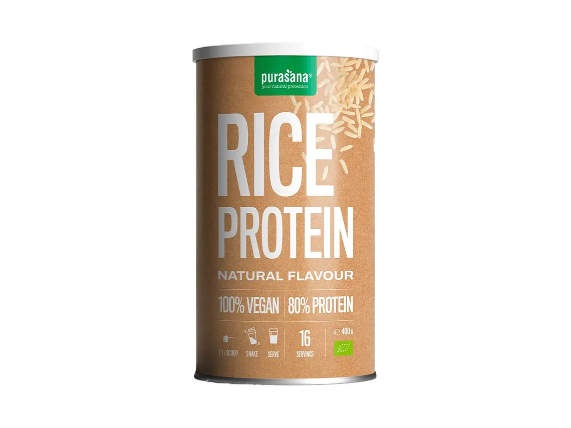 Proteína Arroz Vegan 400g Purasana 1