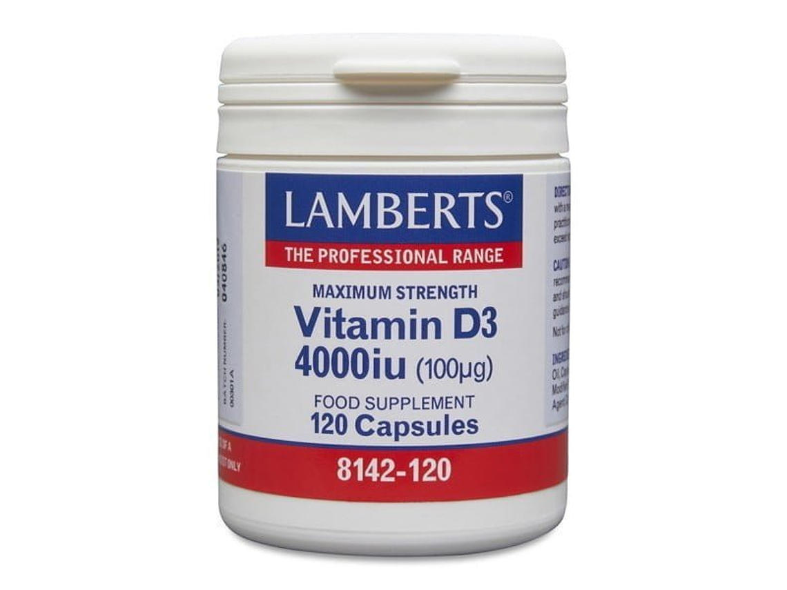 Vitamina D-3 4000 Ui 120 Comprimidos Lamberts 1