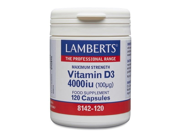 Vitamina D-3 4000 Ui 120 Comprimidos Lamberts 1