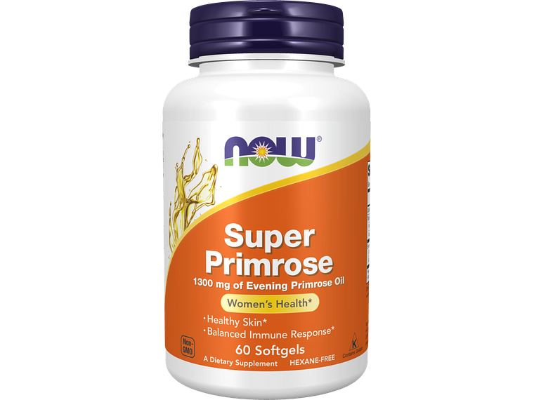 Super Primrose (Óleo de Onagra) 1300 mg 60 Softgels Now 1