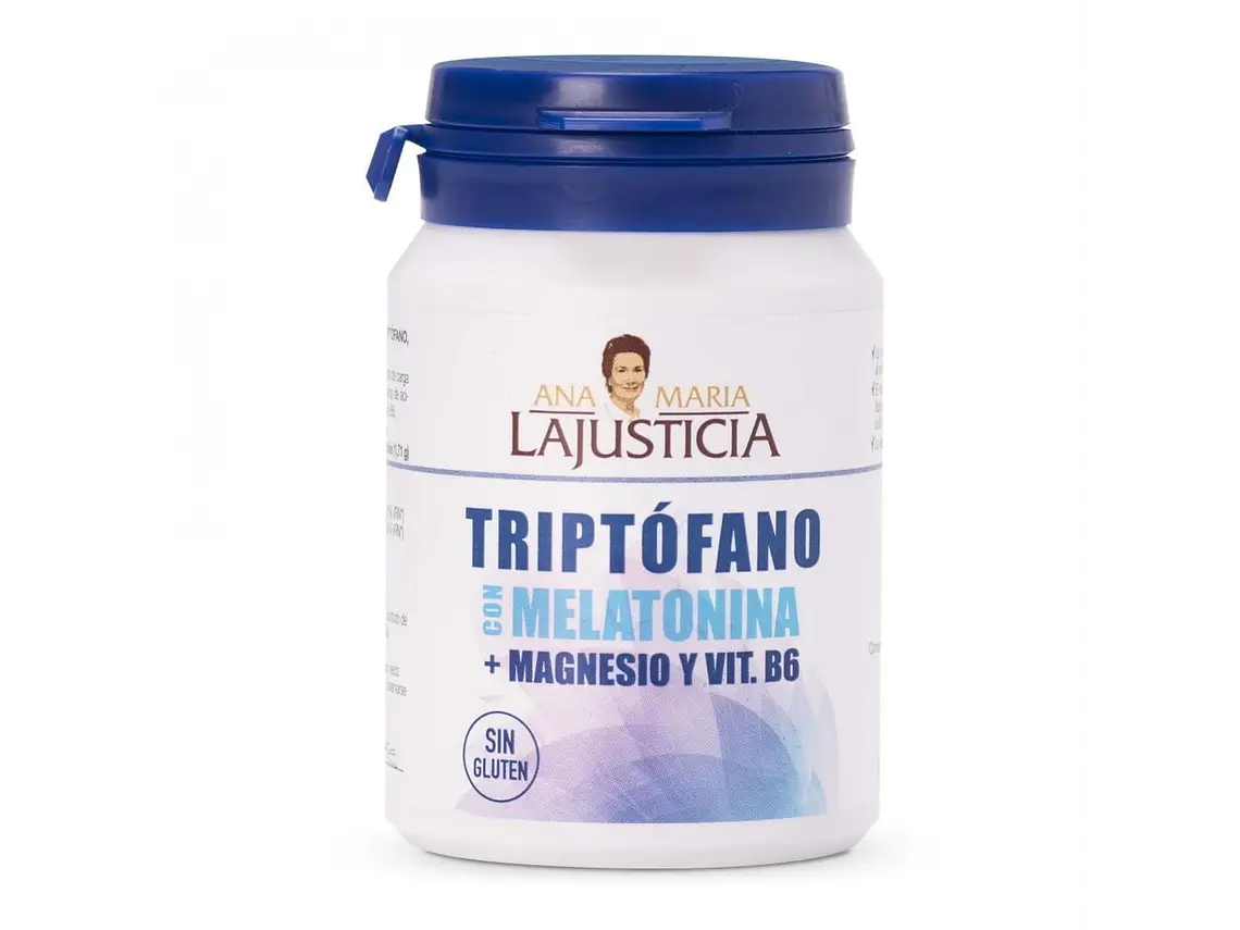 Triptófano Com Melatonina + Magnésio e Vitamina B6 60 comprimidos Ana Maria La Justicia 1