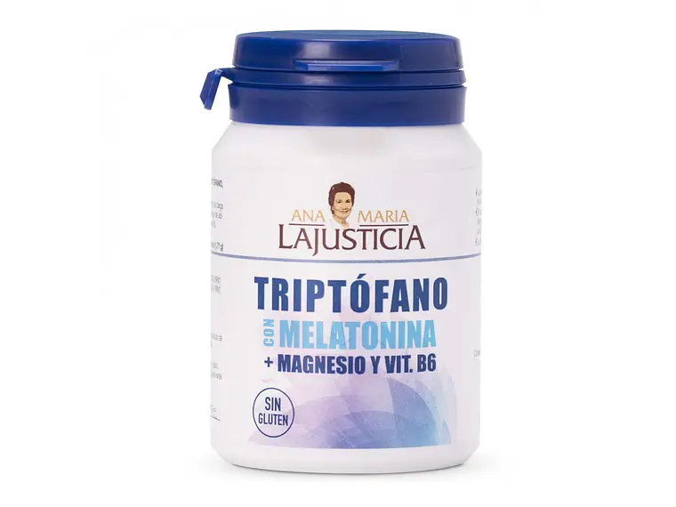 Triptófano Com Melatonina + Magnésio e Vitamina B6 60 comprimidos Ana Maria La Justicia 1