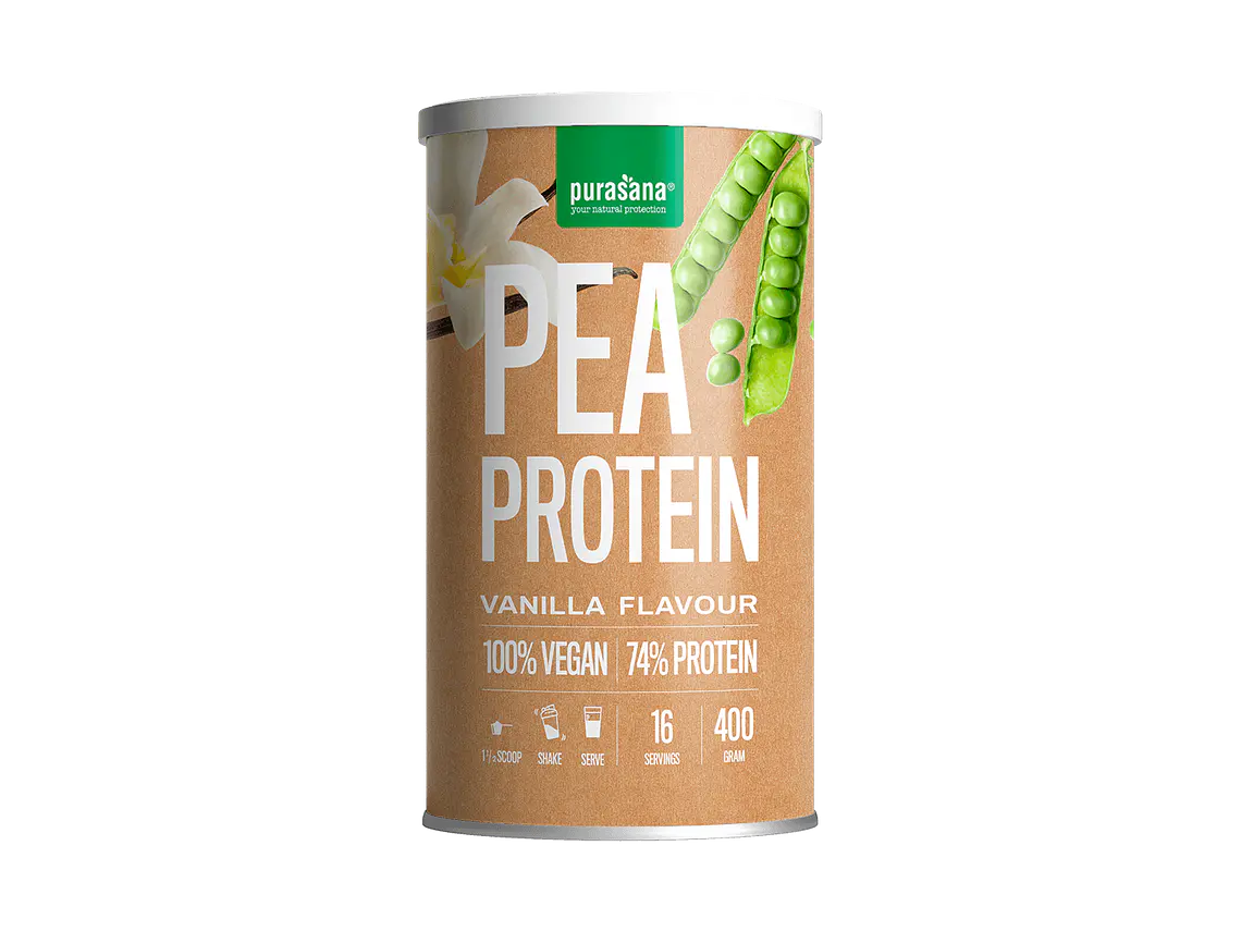 Proteína Ervilha-Baunilha Vegan 400g Purasana 1