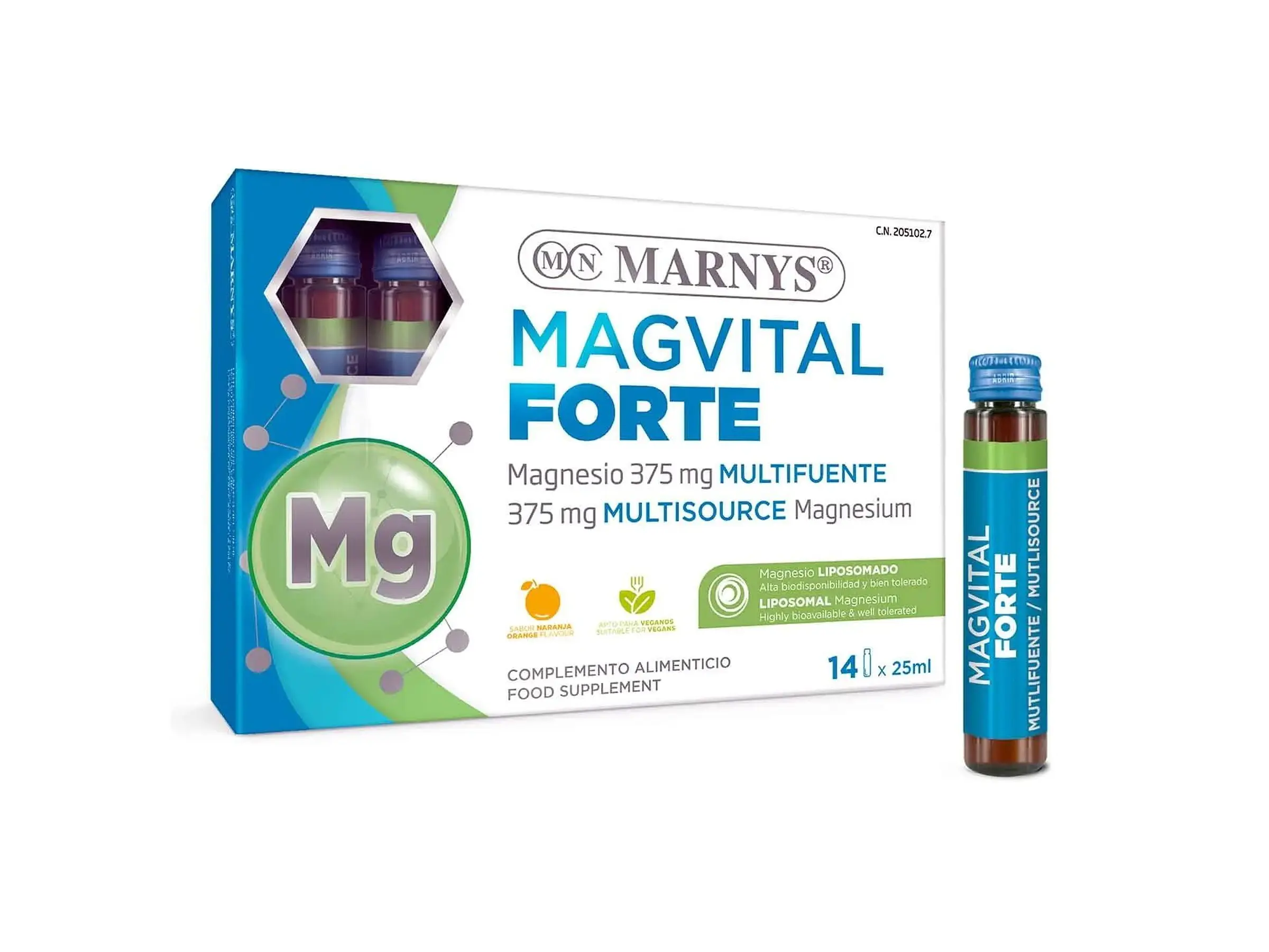 Magvital Forte Lipossomal 14 Frascos Marnys 1