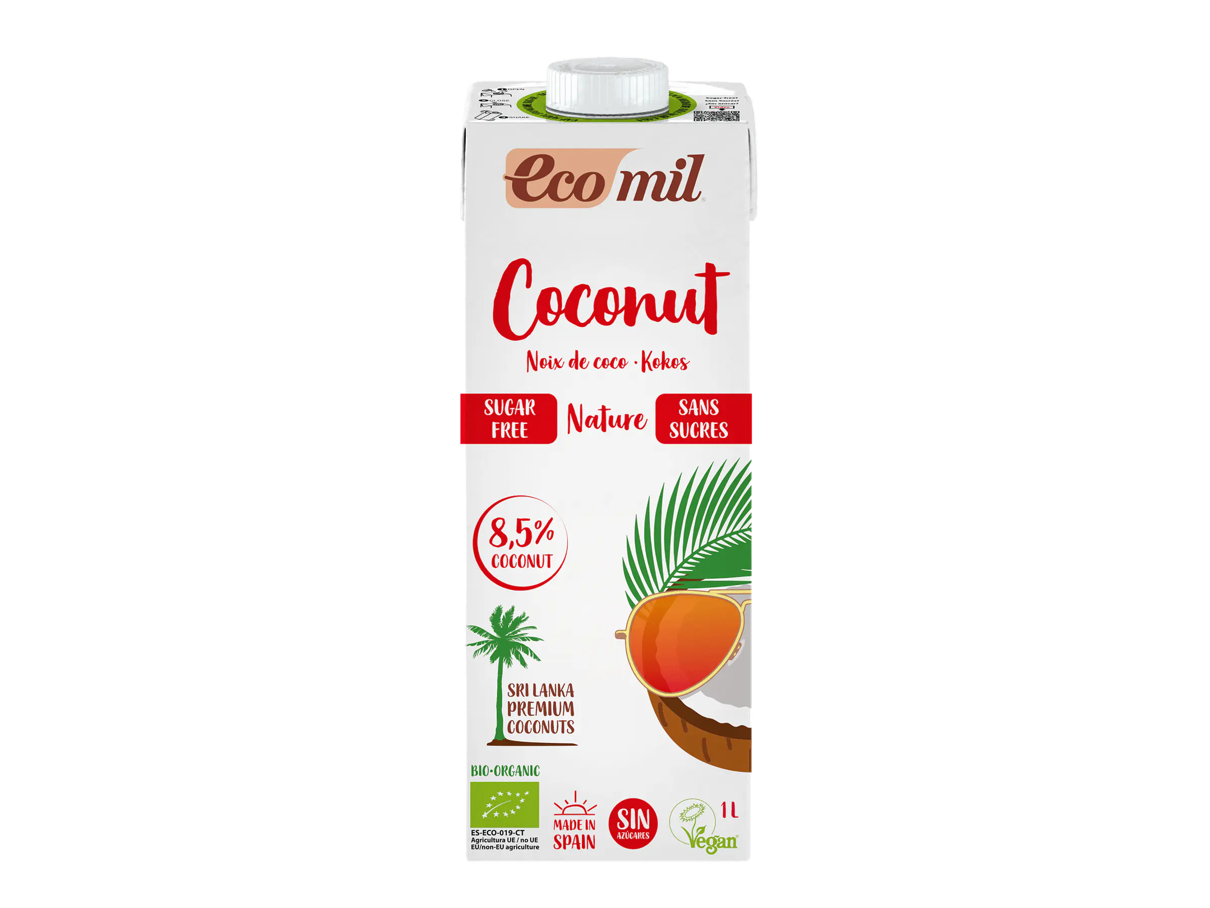 Bebida De Coco Nature Bio 1 Lt Ecomil 1