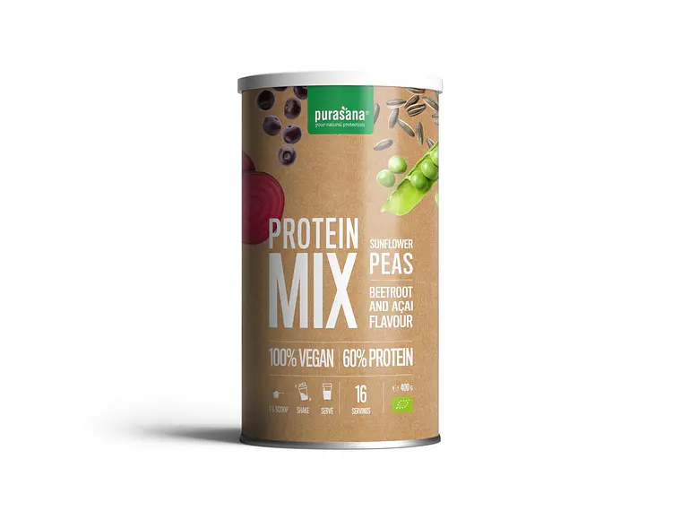 Proteína Mix-Açaí Vegan 400g Purasana 1