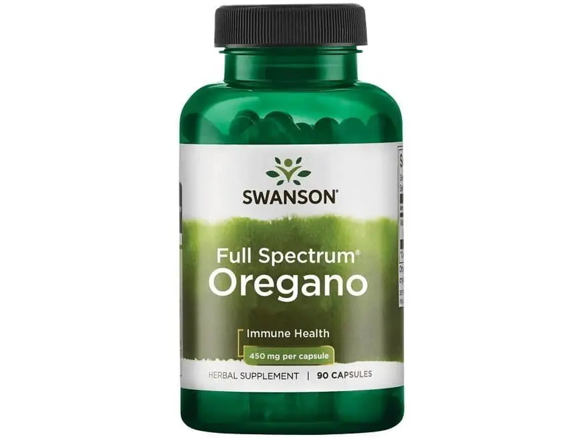 Full Spectrum Oregano 450 mg 90 Cápsulas Swanson 1