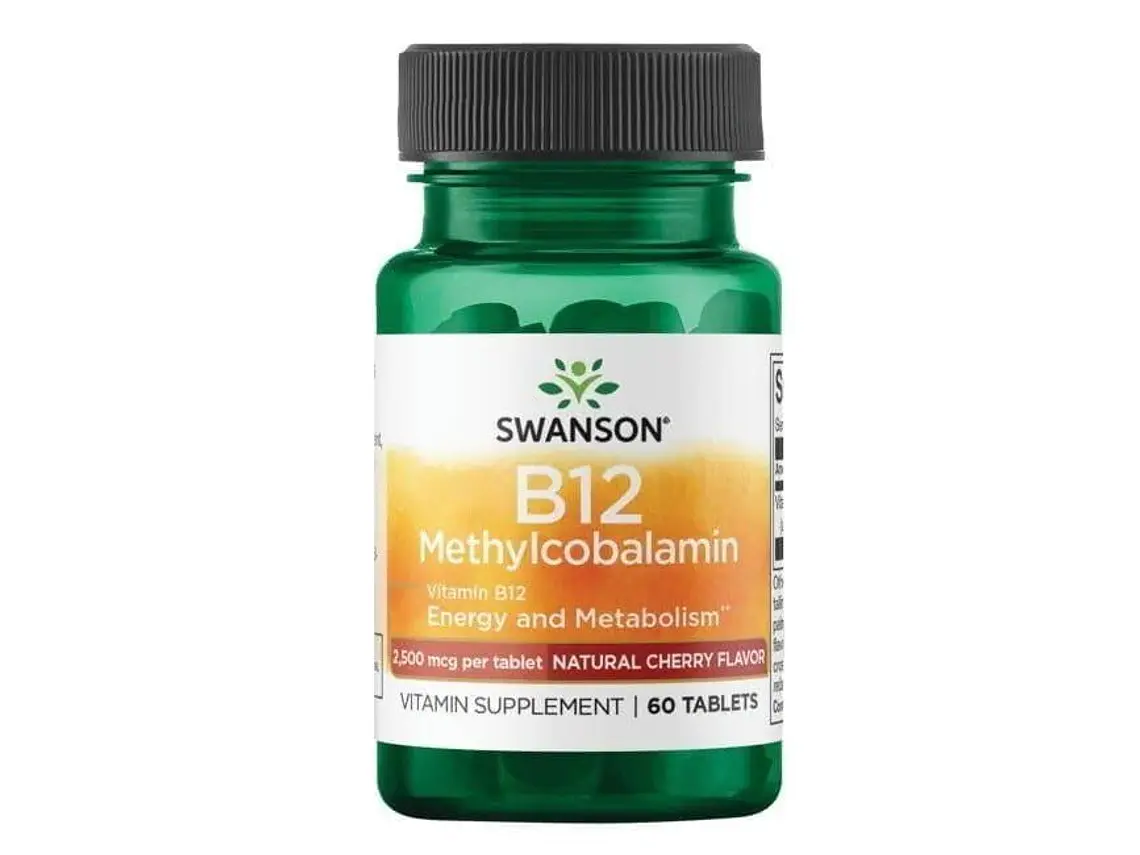 Vitamin B12 Methylcobalamin 2500 Mcg 60 Comprimidos Swanson 1
