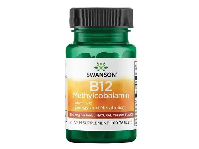 Vitamin B12 Methylcobalamin 2500 Mcg 60 Comprimidos Swanson 1