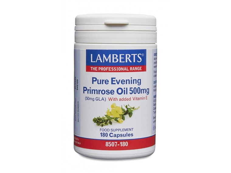 Pure Evening Primrose Oil 500mg 180 Cápsulas Lamberts 1