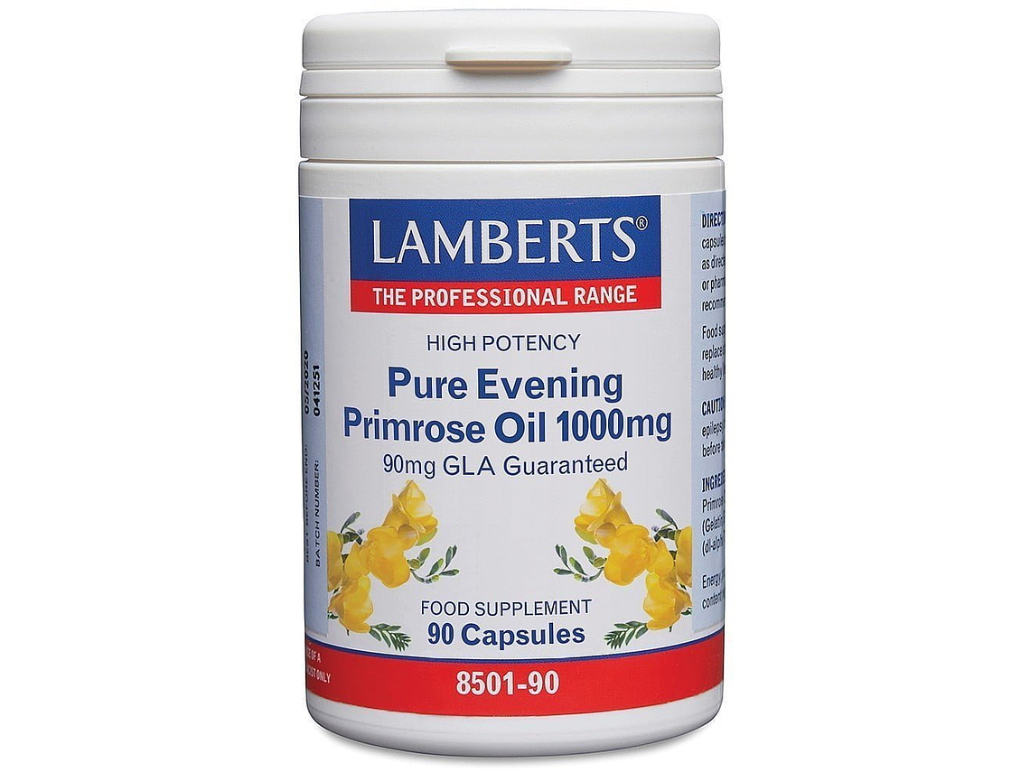 Pure Evening Primrose Oil 1000mg 90 Cápsulas Lamberts 1