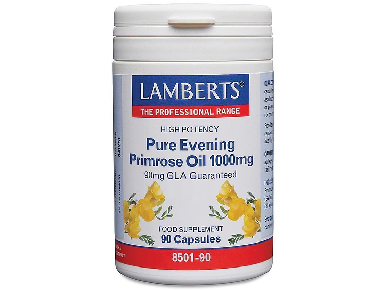 Pure Evening Primrose Oil 1000mg 90 Cápsulas Lamberts 1