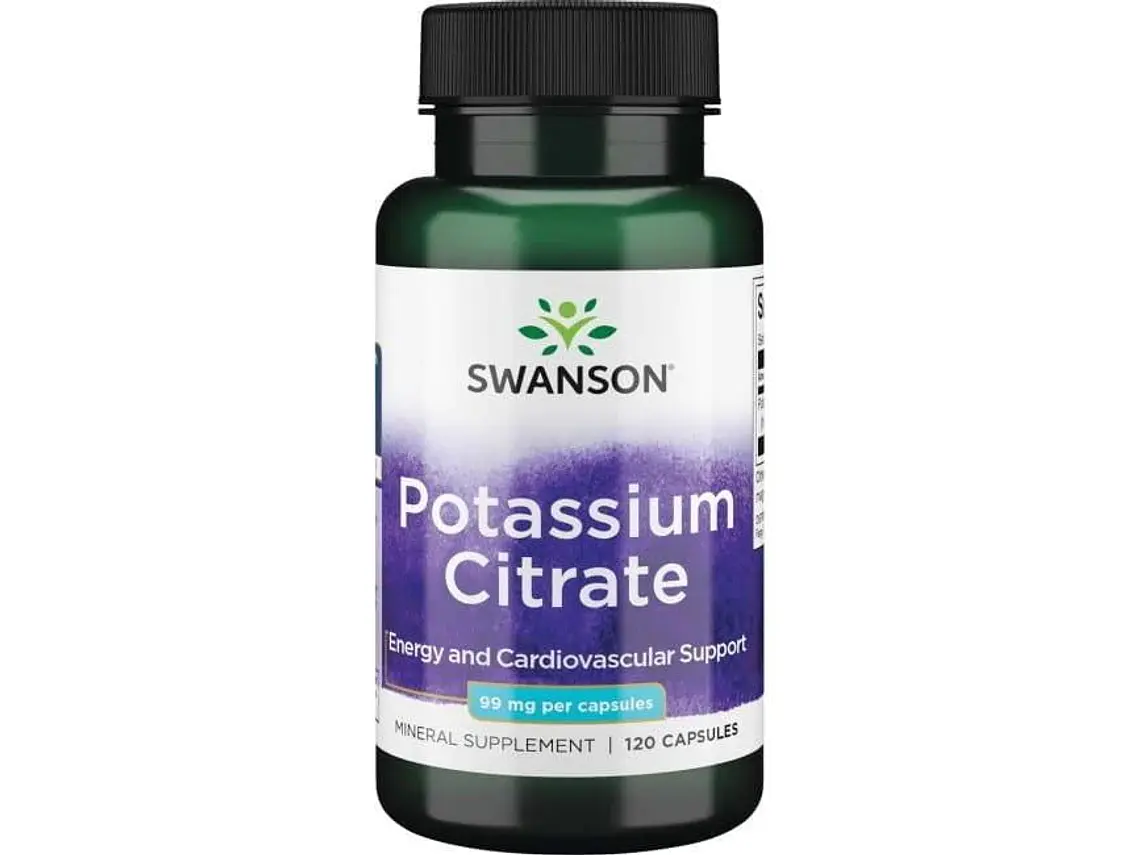 Potassium Citrate 99 Mg 120 Cápsulas  Swanson 1