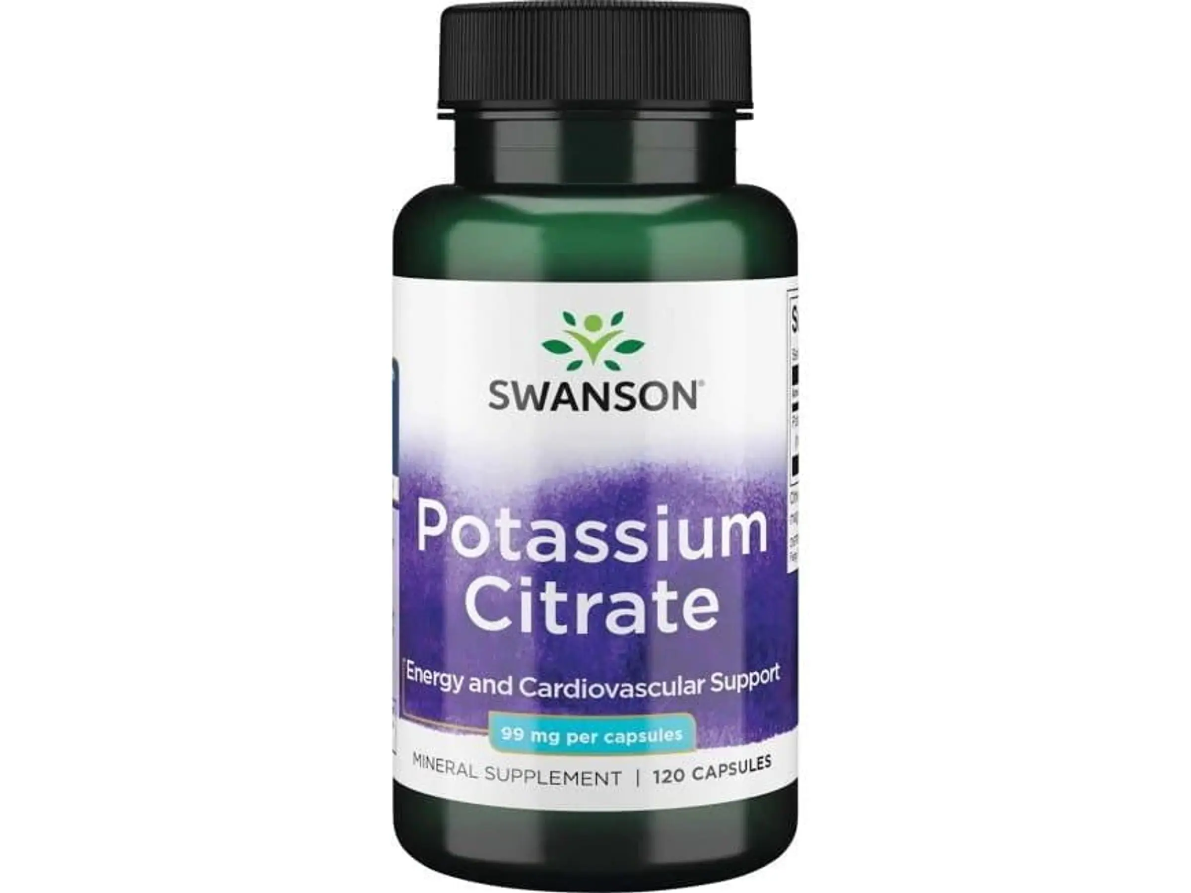 Potassium Citrate 99 Mg 120 Cápsulas  Swanson 1