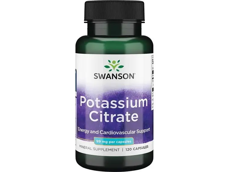 Potassium Citrate 99 Mg 120 Cápsulas  Swanson 1