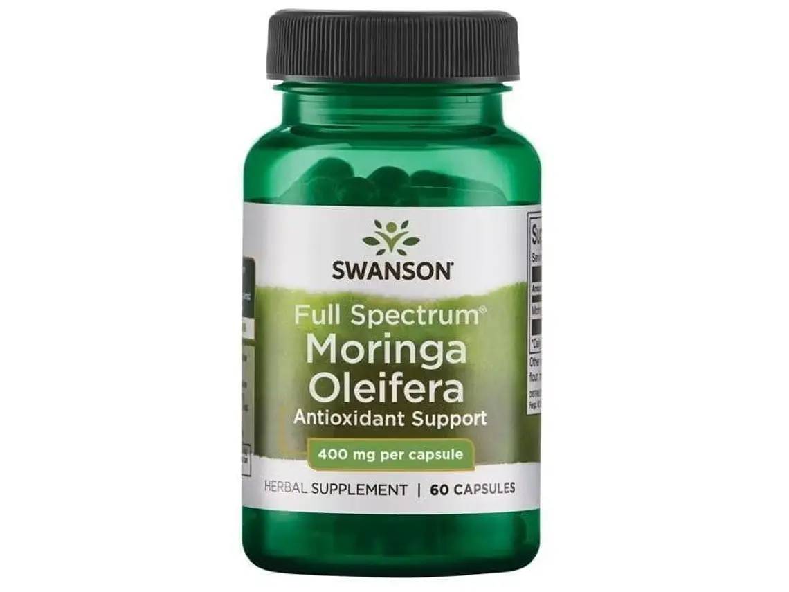Full Spectrum Moringa Oleifera 400 Mg 60 Cápsulas  Swanson 1