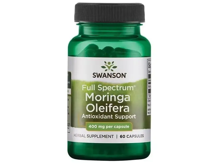 Full Spectrum Moringa Oleifera 400 Mg 60 Cápsulas  Swanson 1